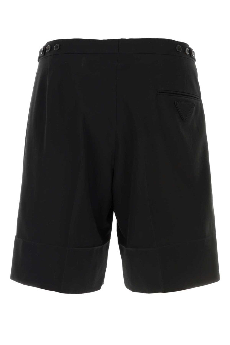 Black Tailored Shorts 2