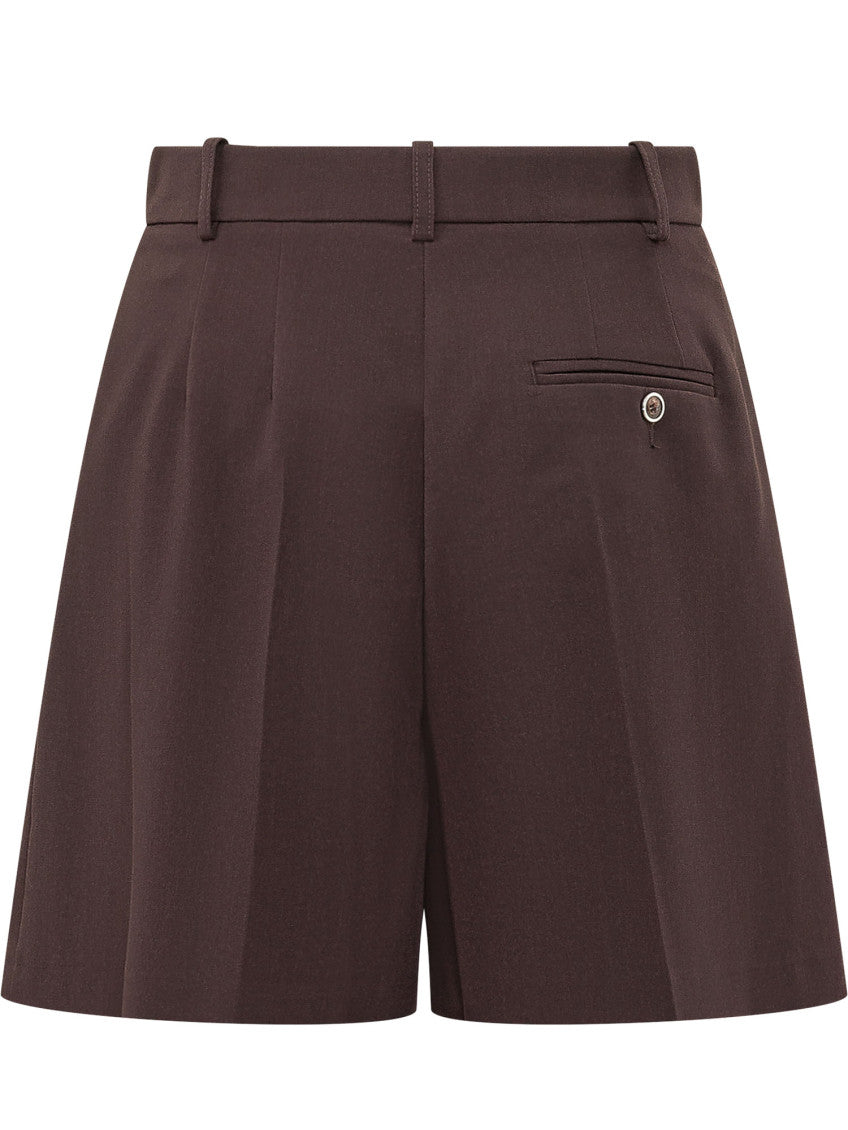 Brown Solid Shorts 2