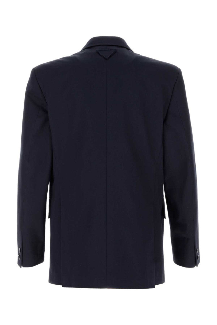 Navy Blue Peaked Lapel Blazer 2