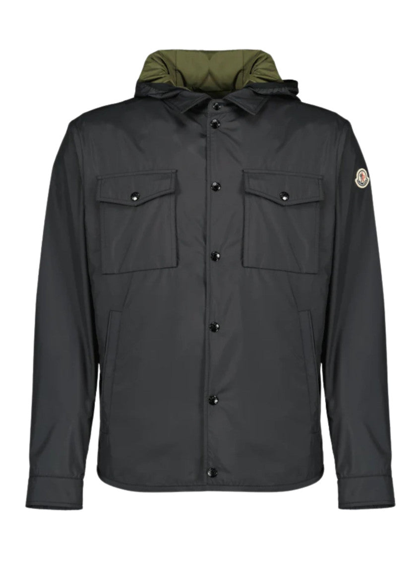 Black Reversible Hood Jacket 1