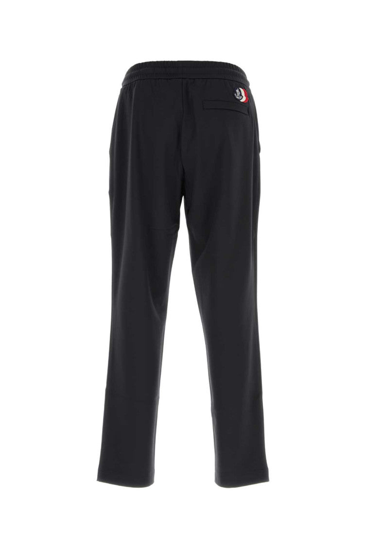 Navy Blue Solid Sweatpants 2