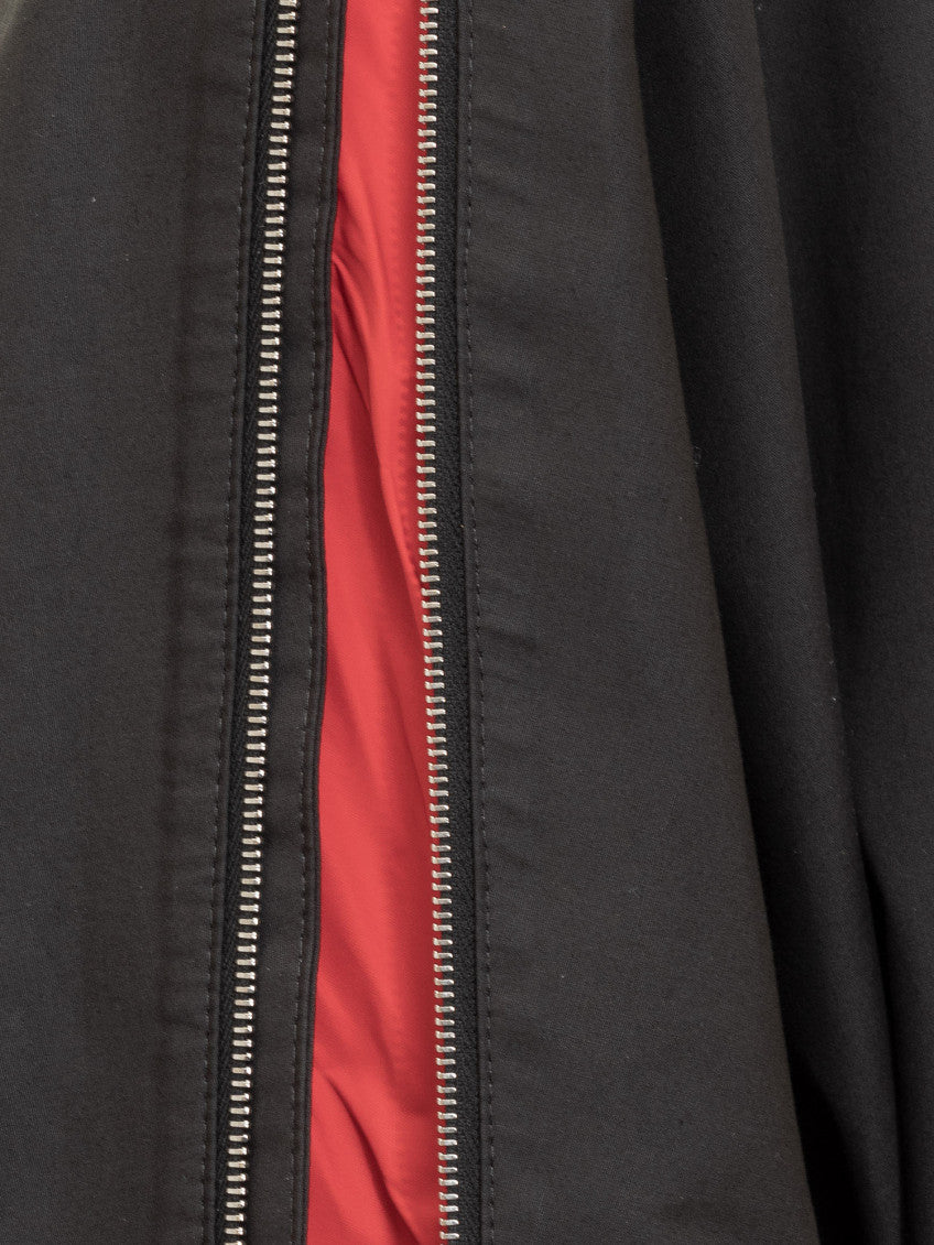 Black Band Collar Trench Coat 4
