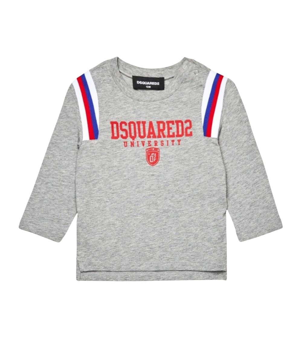 Babies Grey Graphic T-Shirt 1