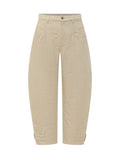 Beige Relaxed Cargos Pants 1