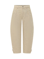 Beige Relaxed Cargos Pants 1