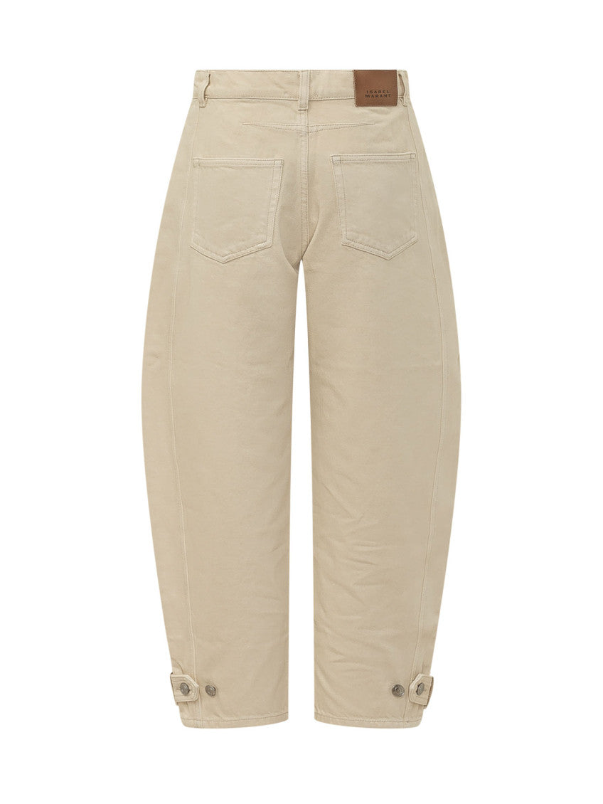 Beige Relaxed Cargos Pants 2