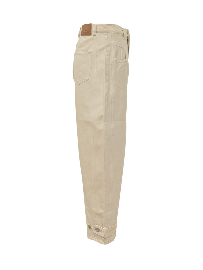 Beige Relaxed Cargos Pants 3