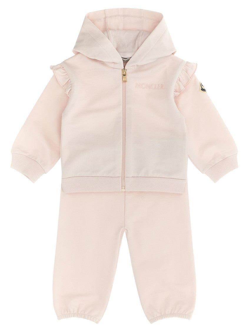 2-Piece Pink Solid Hoodie/Jogger Set (Baby Girls) 1
