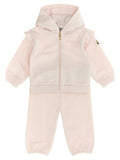2-Piece Pink Solid Hoodie/Jogger Set (Baby Girls) 1