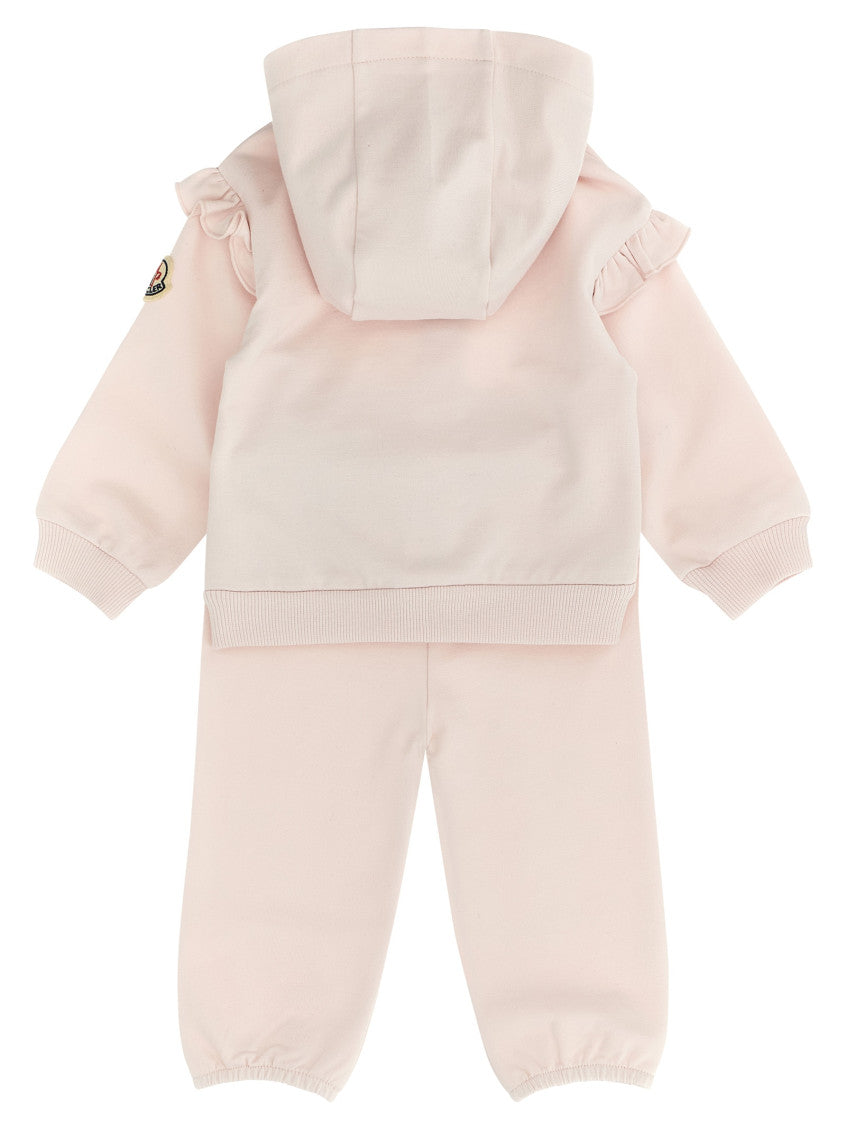 2-Piece Pink Solid Hoodie/Jogger Set (Baby Girls) 3
