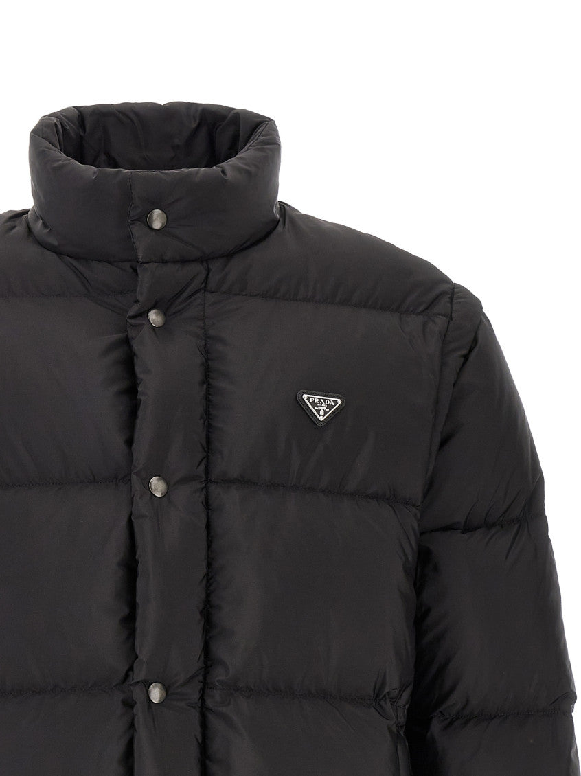 Black Quilted Down Jacket 4
