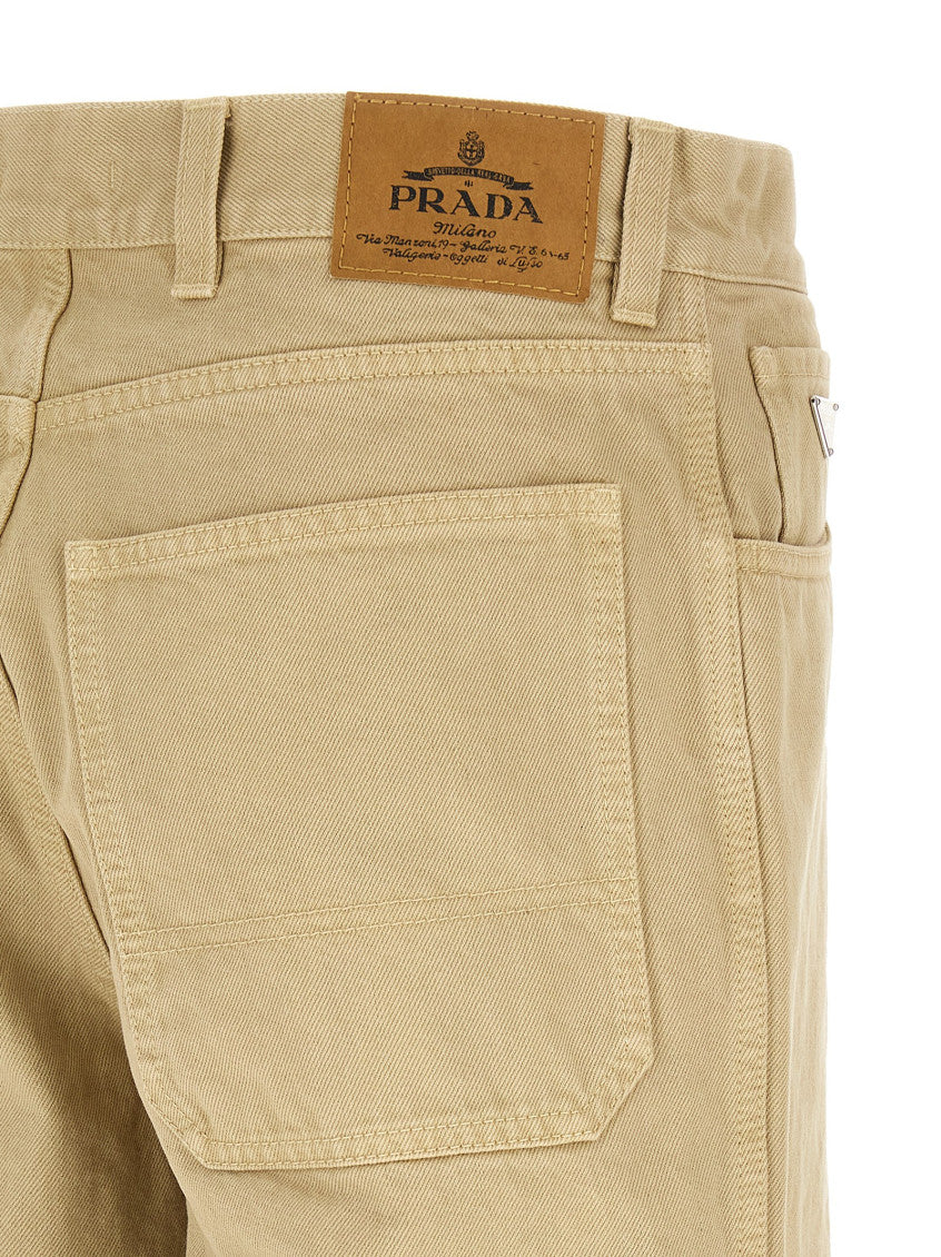 Beige Regular Jeans 4