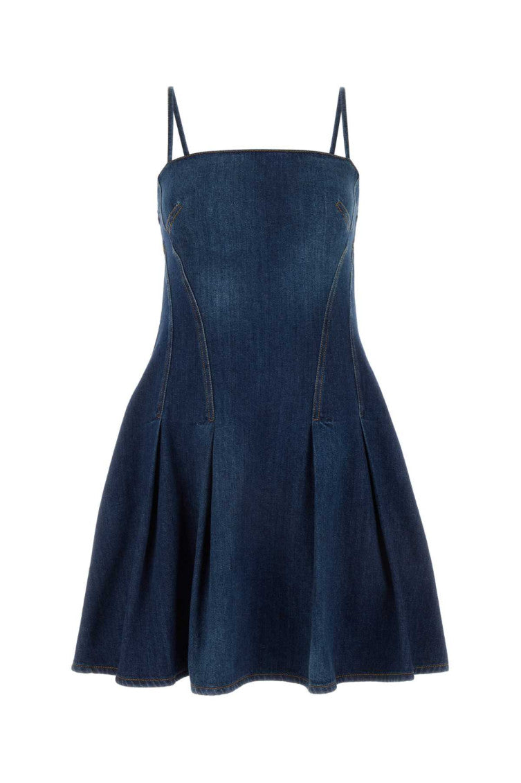 Denim mini dress 1