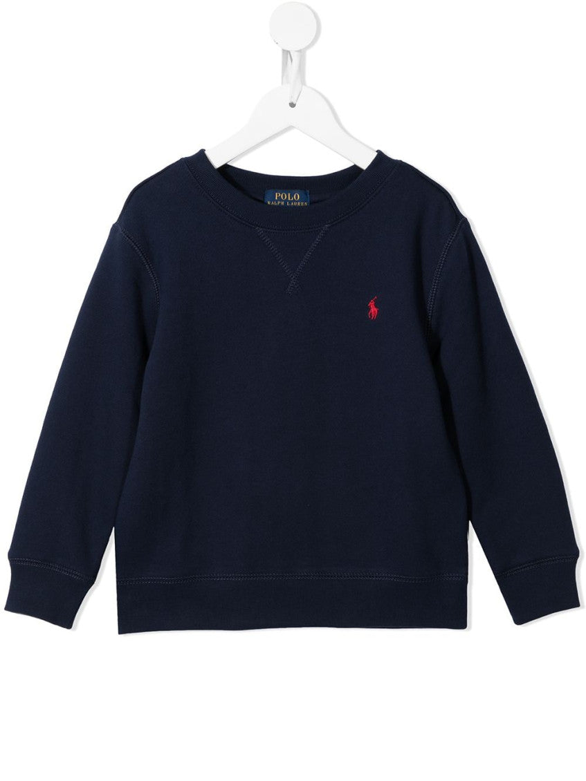 Boys Navy Blue Logo Sweatshirt 1
