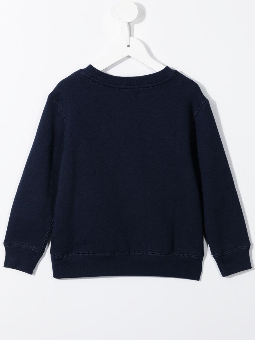 Boys Navy Blue Logo Sweatshirt 2