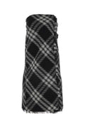 Black Embroidered Wool Dress 1