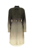 Multicolor twill shirt dress 1