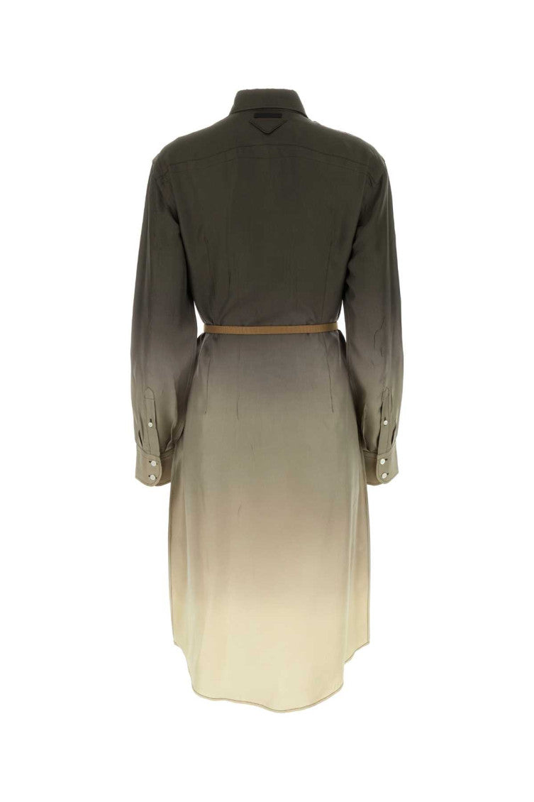 Multicolor twill shirt dress 2