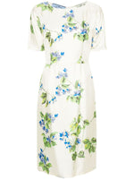 White Printed Twill Dress 1