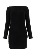 Black viscose mini dress  1