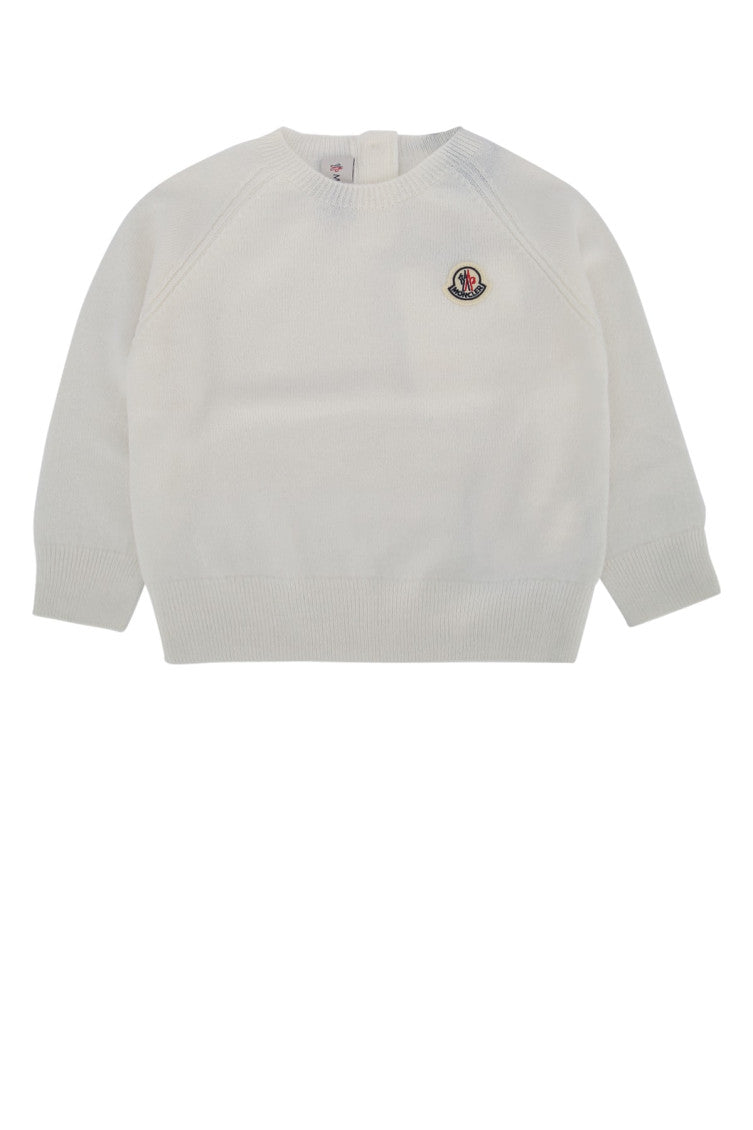 Kids White Logo Sweater 1