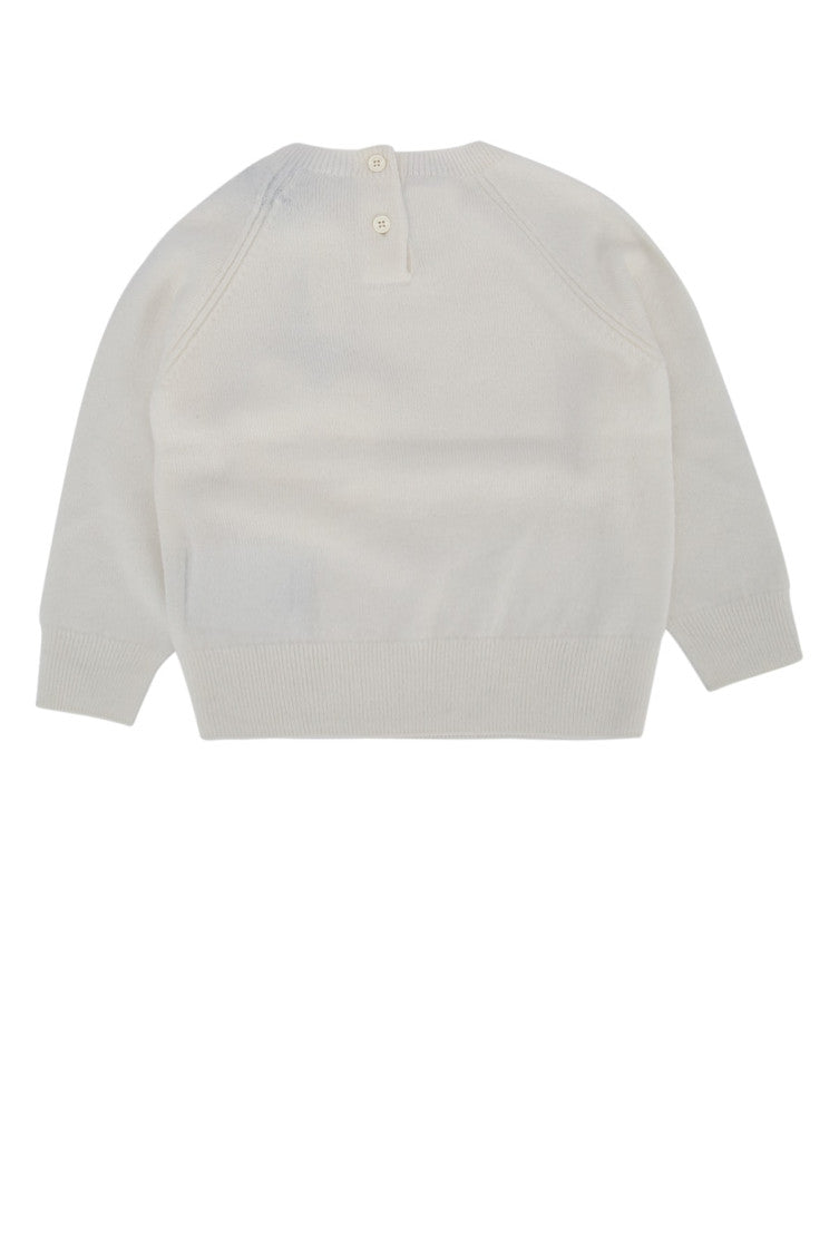 Kids White Logo Sweater 2