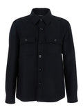 Black Wool Shirt Jacket 1