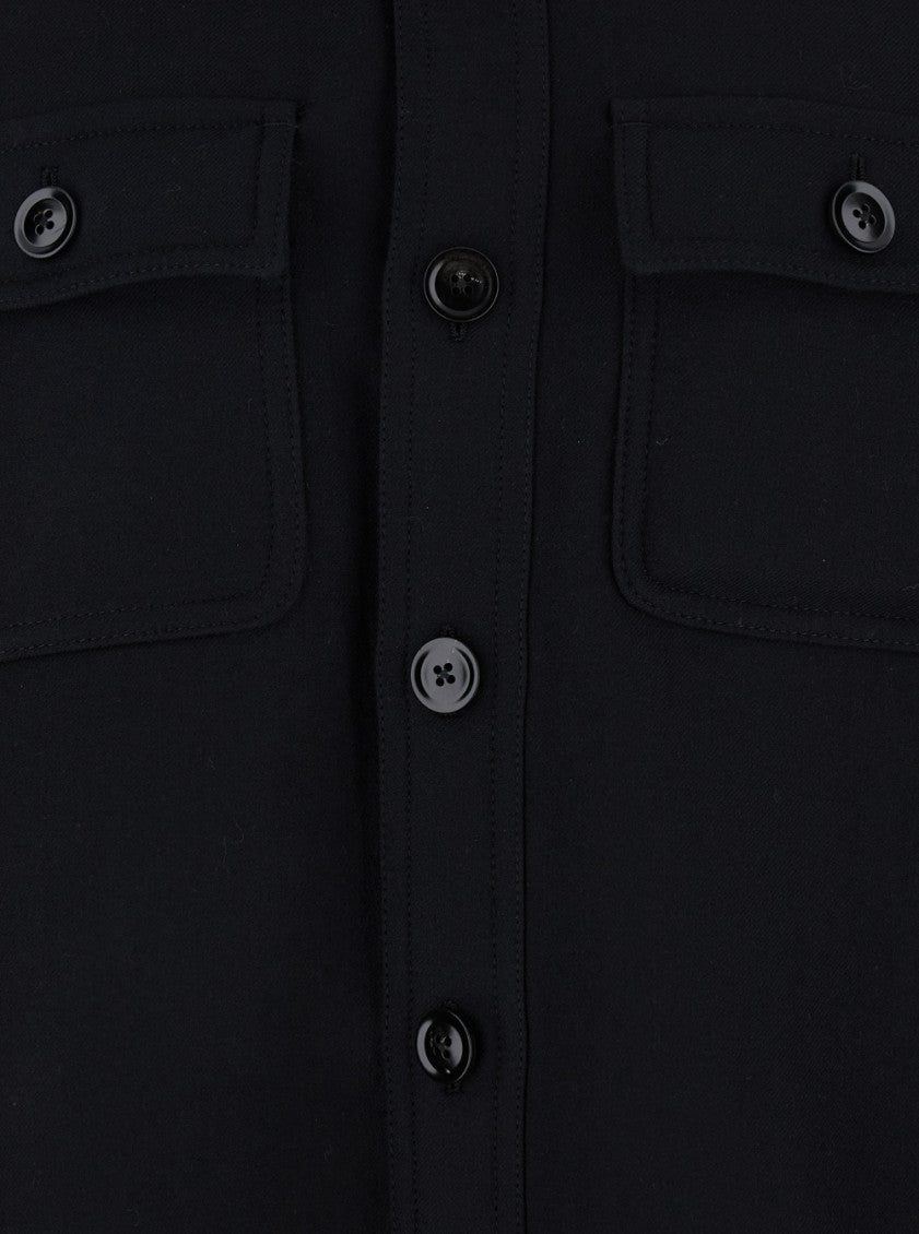 Black Wool Shirt Jacket 3
