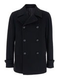 Black Double-Breasted Coat 1