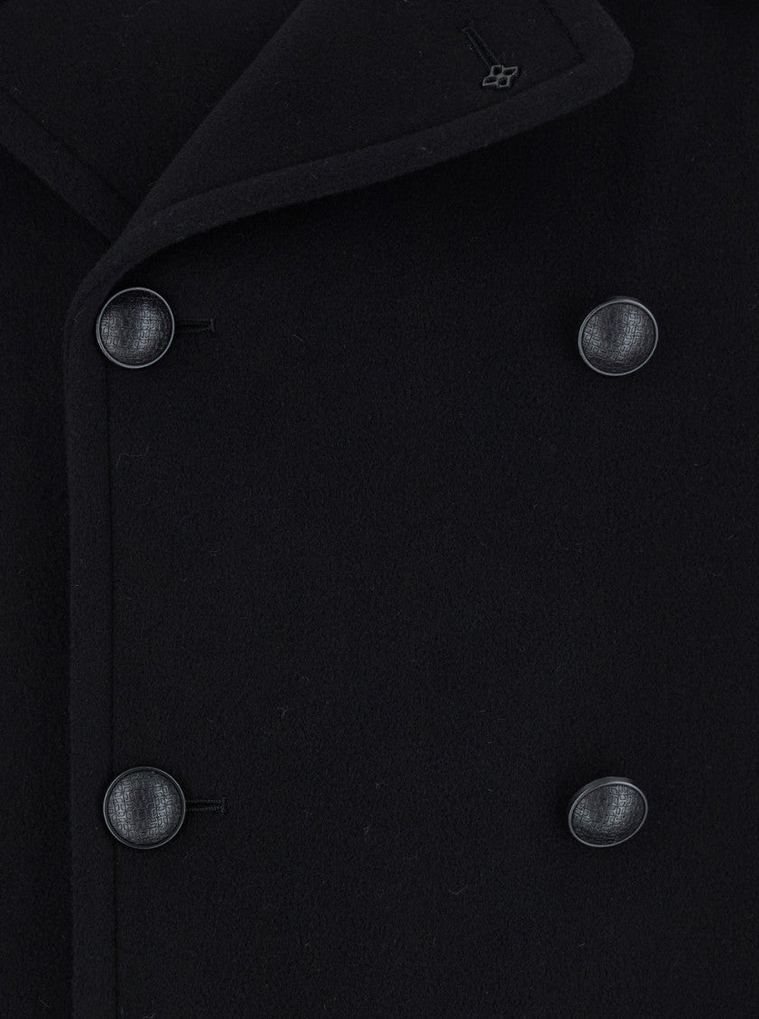 Black Double-Breasted Coat 3