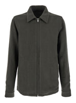 Green Classic Collar Zipped Sweatshirt 1