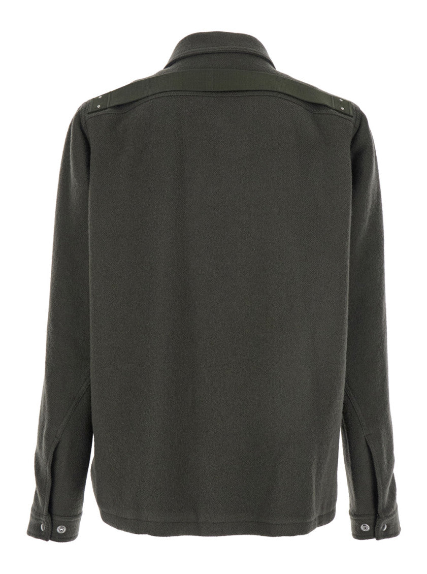 Green Classic Collar Zipped Sweatshirt 2