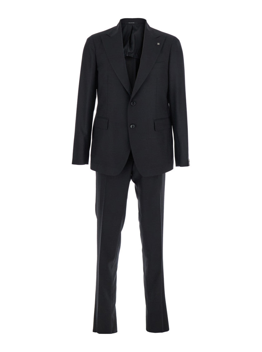 Black Single-Breasted Suit 1