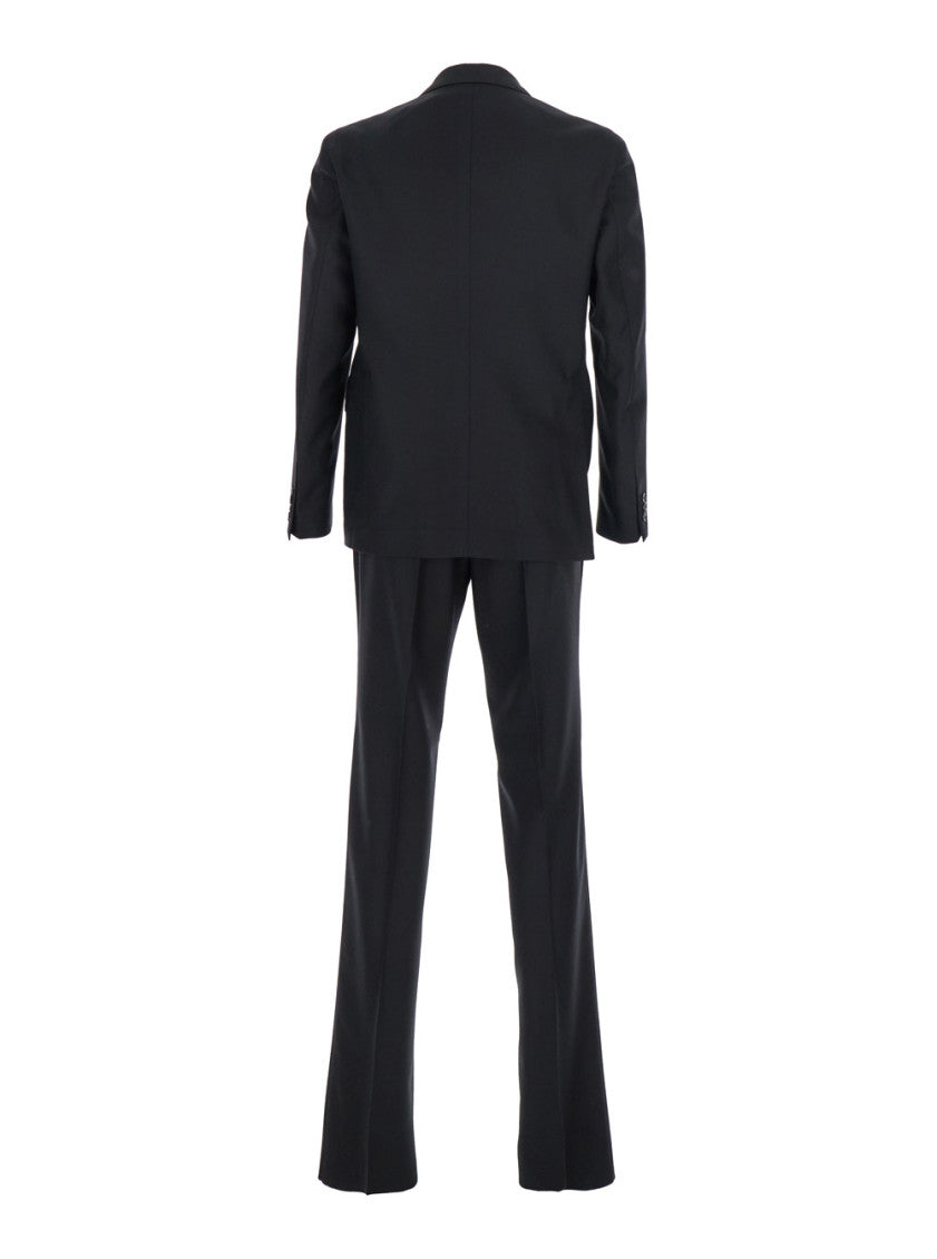 Black Single-Breasted Suit 2