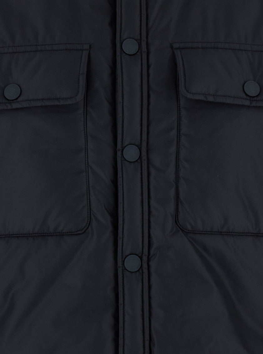 Black Classic Collar Logo Jacket 3