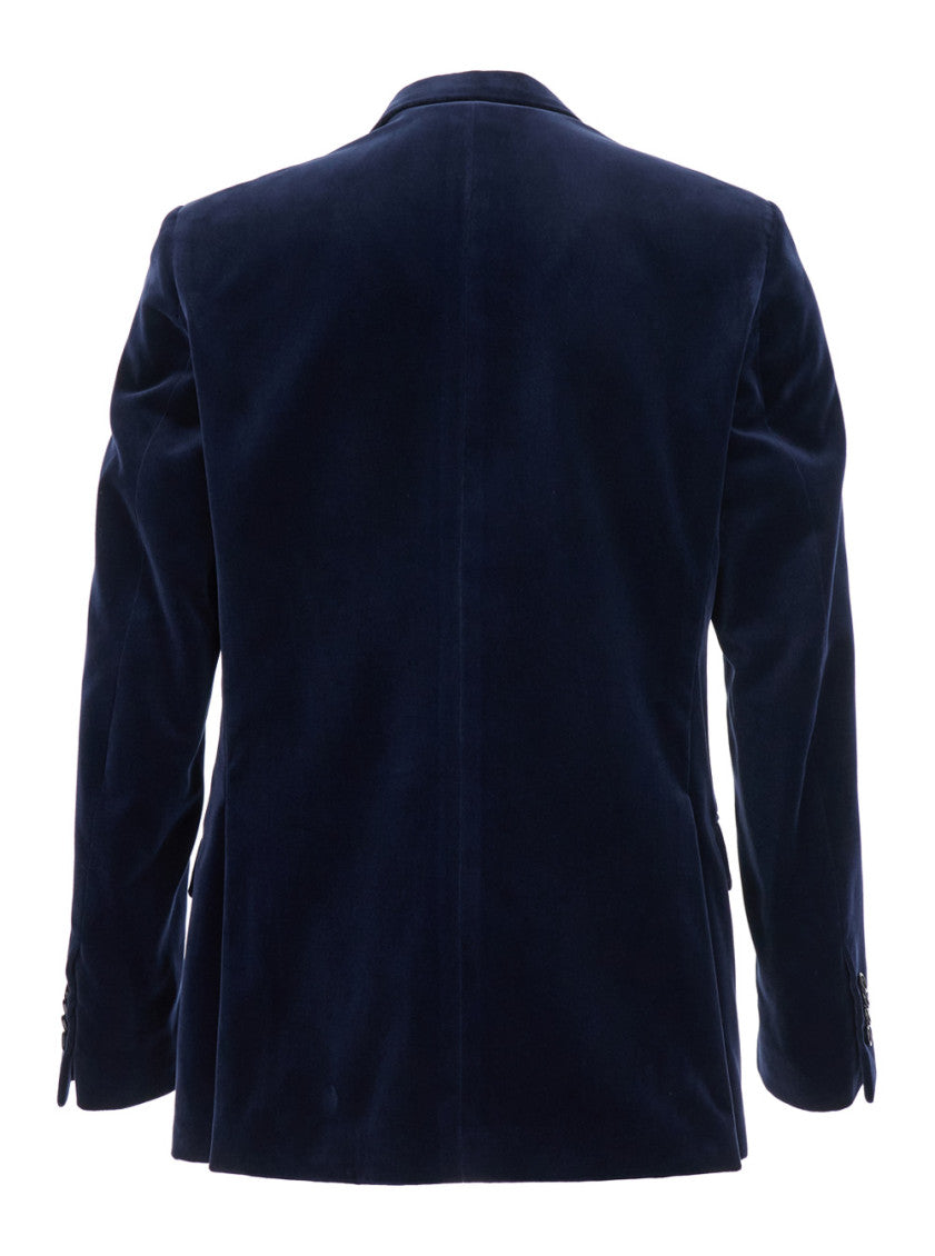 Blue Velvet Single Button Blazer 2