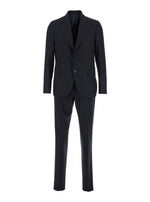Grey Pinstripe Pattern Suit 1
