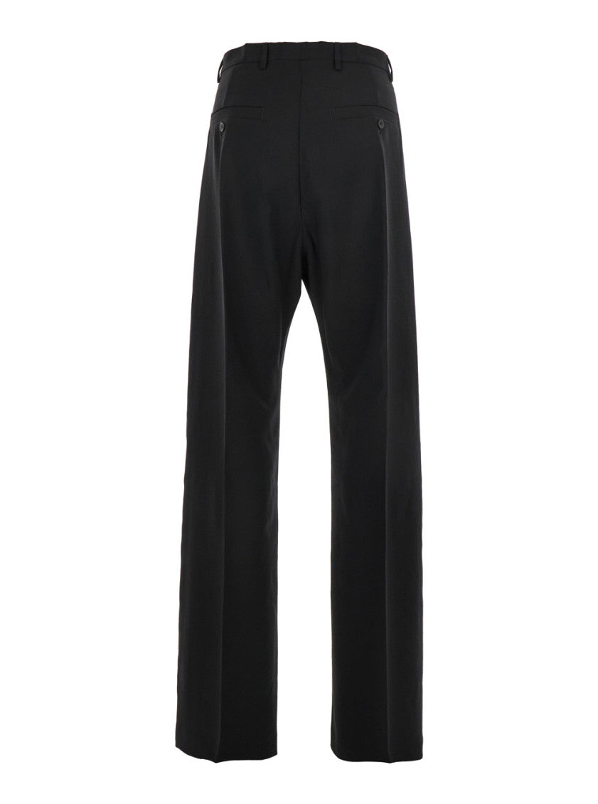 Black Wool Tailored Trousers 2