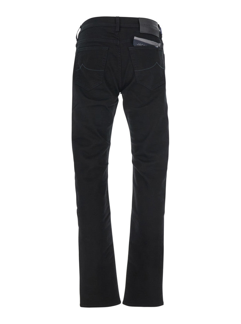 Black Slim Fit Denim Jeans 2