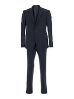 Blue Slim Fit Wool Suit 1