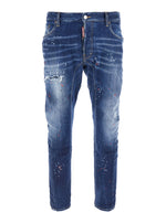 Blue Distressed Jeans 1