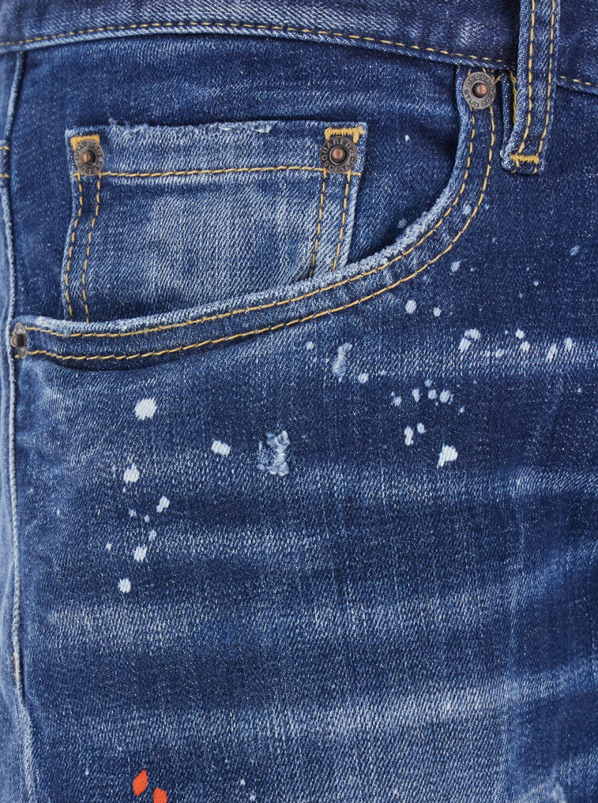 Blue Distressed Jeans 3