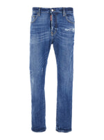 Blue Distressed Jeans 1