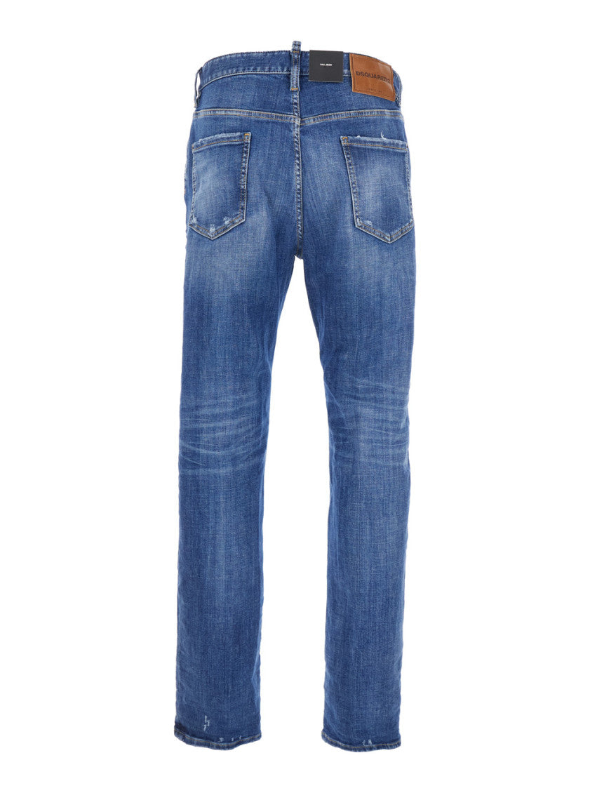 Blue Distressed Jeans 2