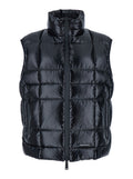 Black High Neck Logo Vest 1