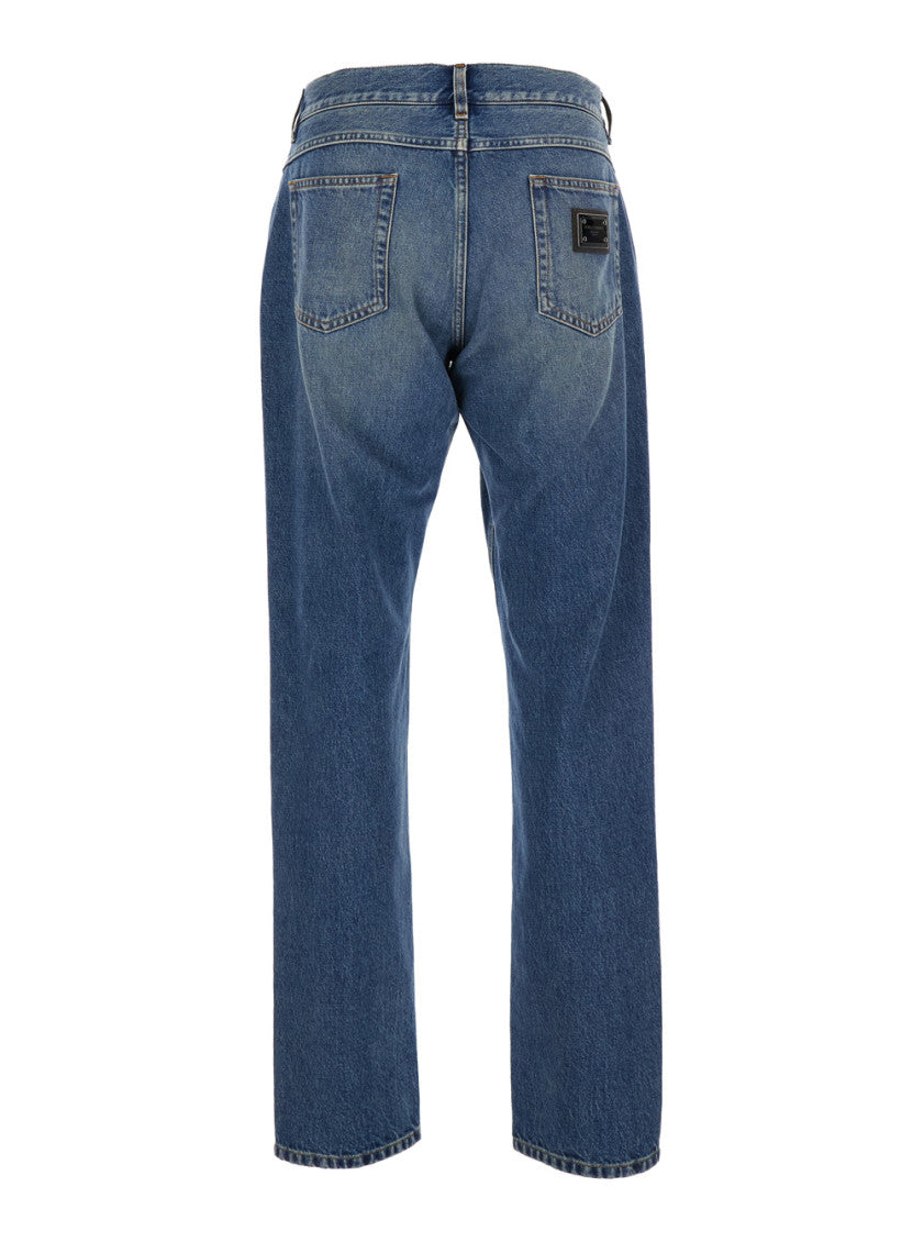 Blue Regular Fit Denim Jeans 2