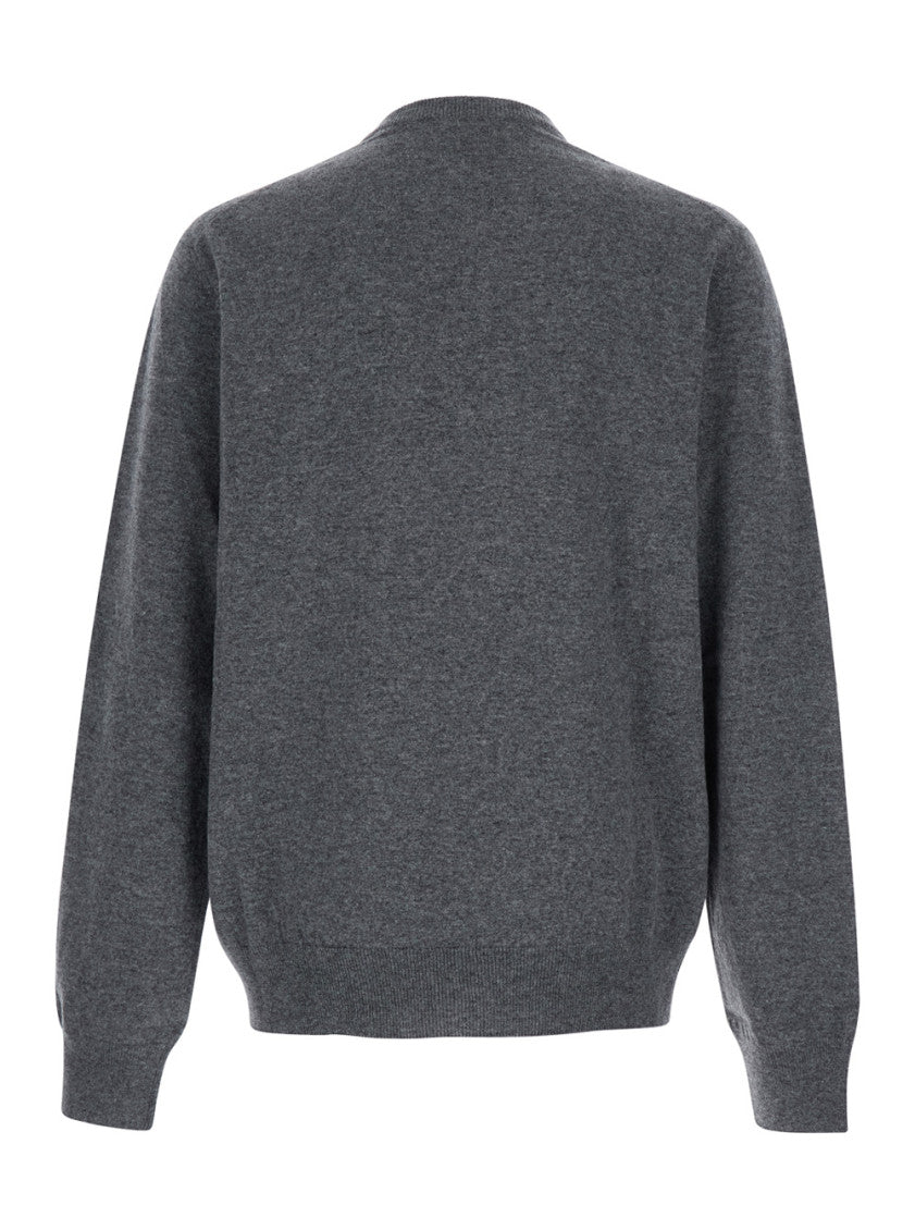 Grey Crewneck Logo Sweater 2