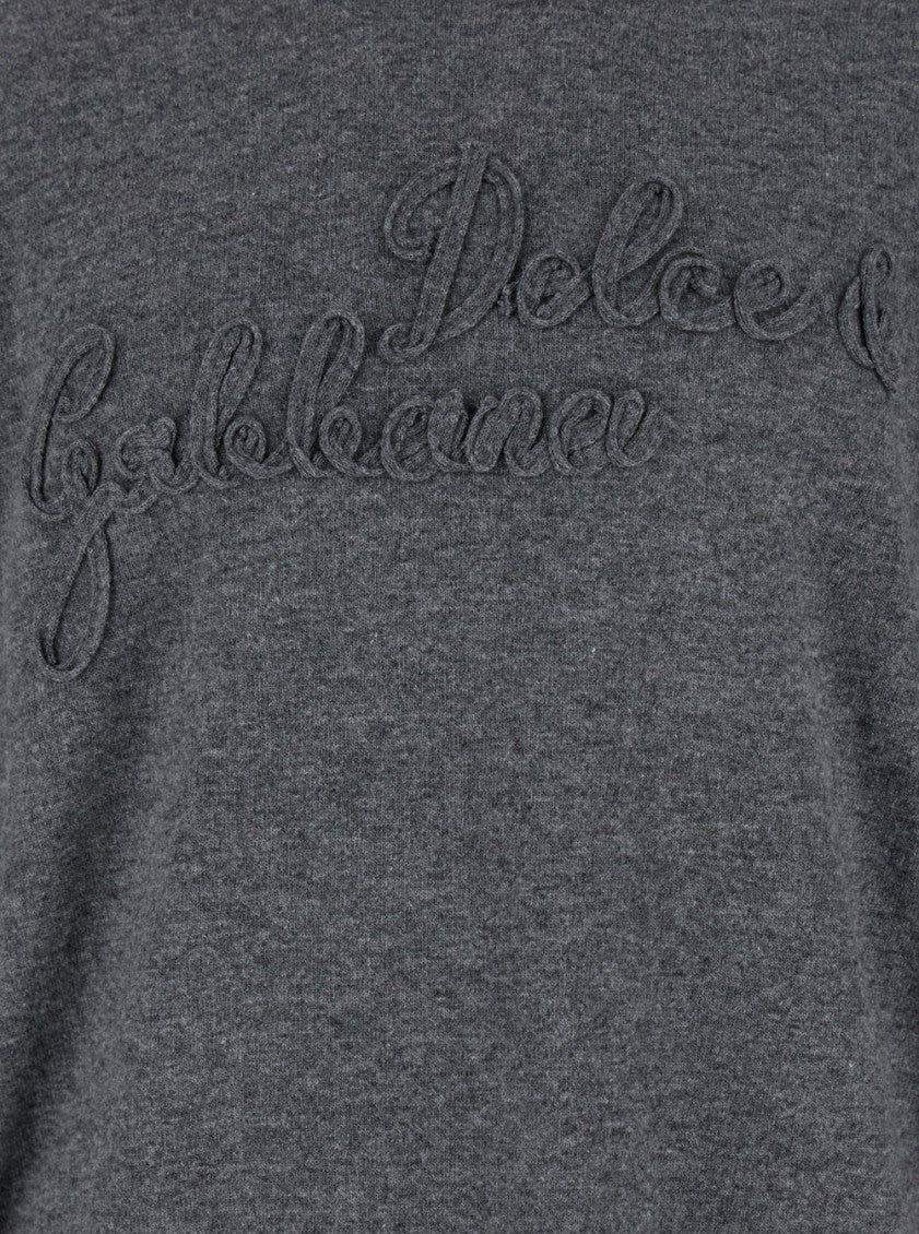 Grey Crewneck Logo Sweater 3