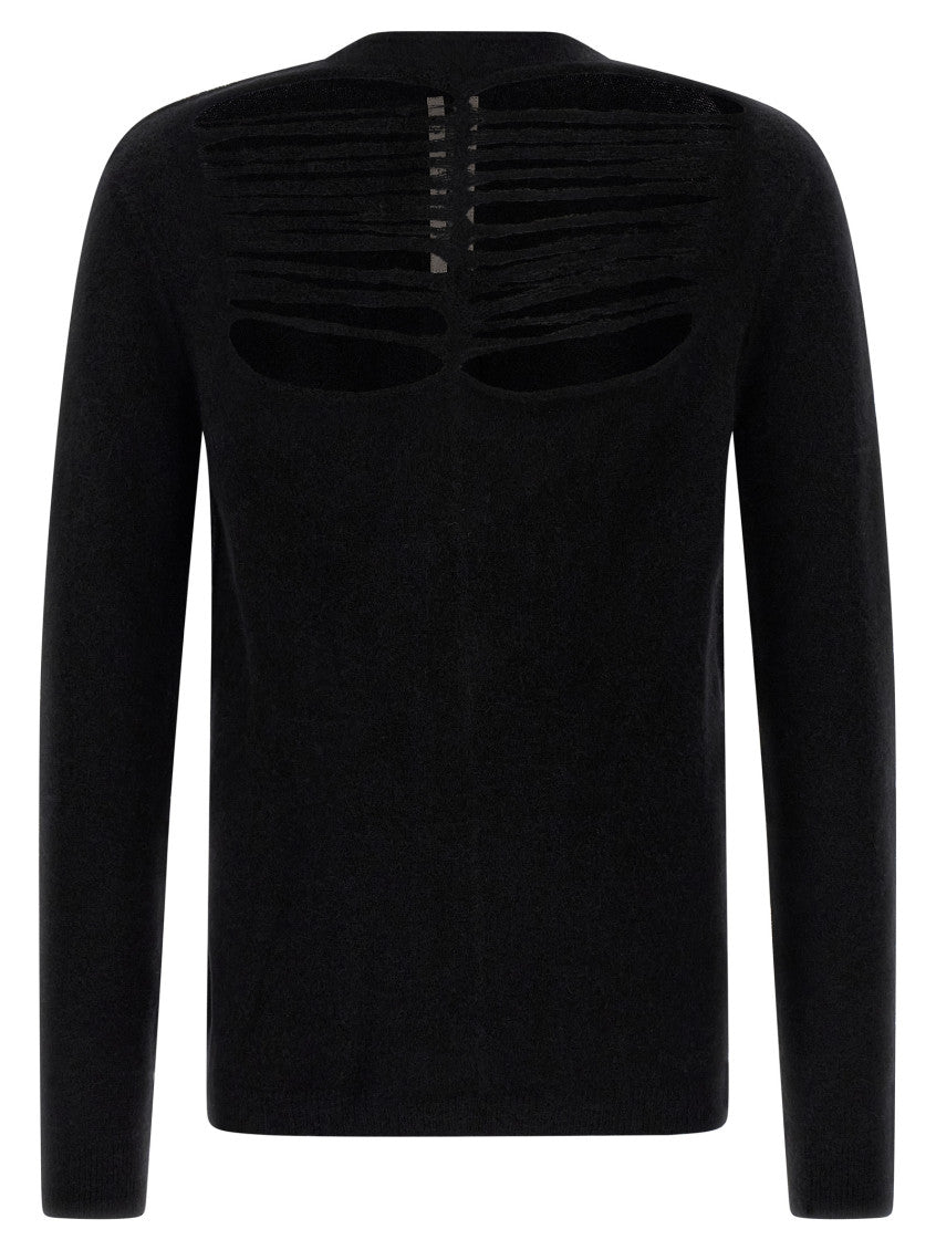 Black 'LS Top' sweater 1