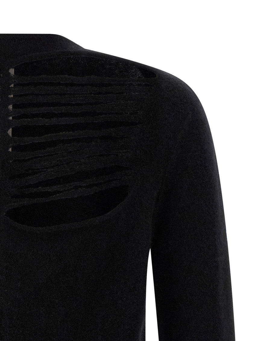 Black 'LS Top' sweater 3